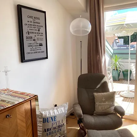 公寓 Appt 4-6 Personnes 2 Terrasses Proximite Plage Et Gare 阿卡雄